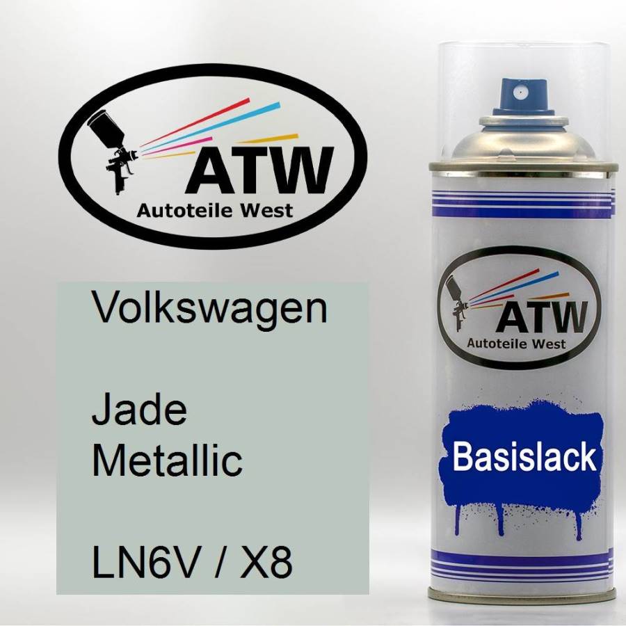 Volkswagen, Jade Metallic, LN6V / X8: 400ml Sprühdose, von ATW Autoteile West.